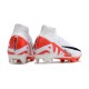 Scarpe Nike Zoom Mercurial Superfly 9 Elite FG Bianco Cremisi Vivace Nero