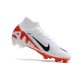 Scarpe Nike Zoom Mercurial Superfly 9 Elite FG Bianco Cremisi Vivace Nero