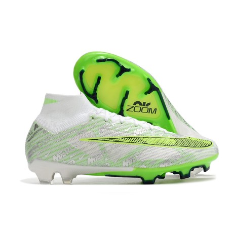 Scarpe Nike Zoom Mercurial Superfly 9 Elite FG Bianco Verde