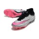 Nike Zoom Mercurial Superfly 9 XXV Elite Sg-Pro Ac Argento Metallico Rosa Hyper Nero