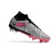 Nike Zoom Mercurial Superfly 9 XXV Elite Sg-Pro Ac Argento Metallico Rosa Hyper Nero