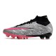 Nike Zoom Mercurial Superfly IX Elite AG Rosa Argento Nero
