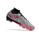 Nike Zoom Mercurial Superfly IX Elite AG Rosa Argento Nero