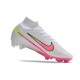 Scarpe Nike Zoom Mercurial Superfly 9 Elite FG Bianco Rosa