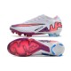 Scarpe Nike Zoom Mercurial Vapor 15 Elite FG Bianco Rosa Blu