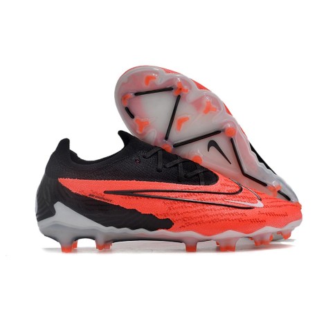 Nuove Scarpe Nike Phantom GX Elite FG Cremisi Vivace Nero Bianco