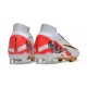 Scarpe Nike Zoom Mercurial Superfly 9 Elite FG MR Bianco Rosso Oro