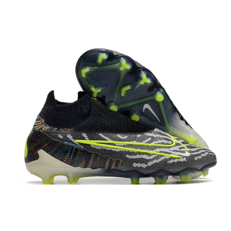 Nike Gripknit Phantom GX Elite DF FG Nero Volt Bianco Blu Glow