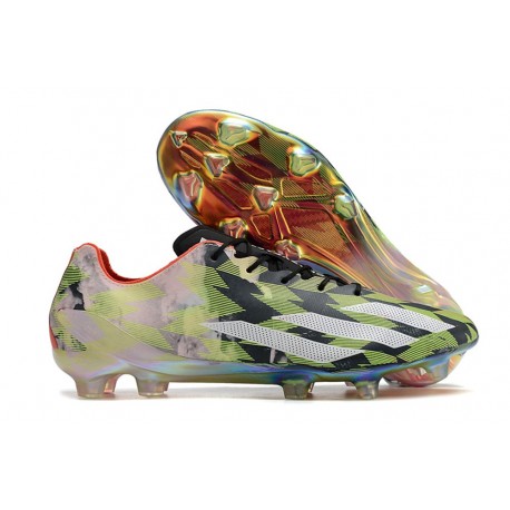 Nuove Adidas X Crazyfast + FG Limone Lucido Bianco Rosso