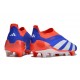 adidas Predator Elite Senza Lacci FG Blu Bianco Rosso