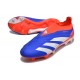 adidas Predator Elite Senza Lacci FG Blu Bianco Rosso
