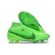 Scarpe Nike Zoom Mercurial Superfly 9 Elite FG MDS Verde Strike Nero Verde Stadium