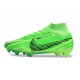 Scarpe Nike Zoom Mercurial Superfly 9 Elite FG MDS Verde Strike Nero Verde Stadium