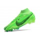 Scarpe Nike Zoom Mercurial Superfly 9 Elite FG MDS Verde Strike Nero Verde Stadium