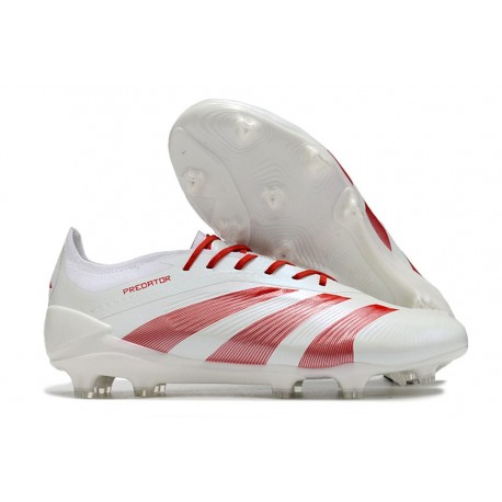 Scarpe adidas Predator Elite FG Bianco Rosso