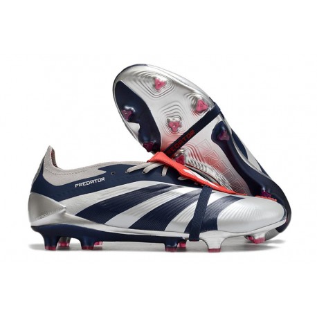 adidas Predator Elite Tongue FG Argento Nero Rosso