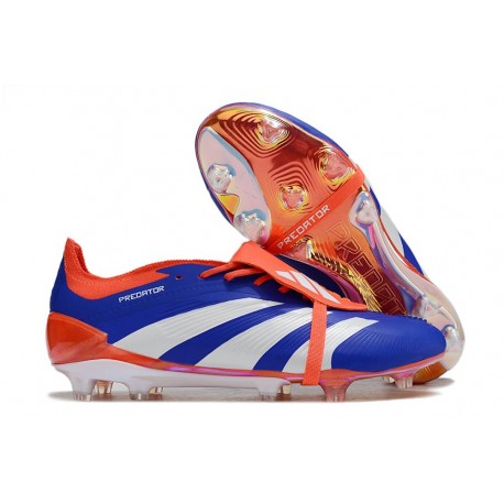 adidas Predator Elite Tongue FG Blu Bianco Rosso