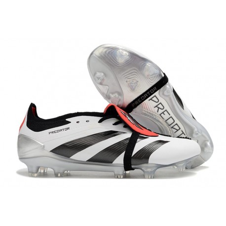 adidas Predator Elite Tongue FG Bianco Nero Rosso