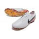 Nike Tiempo Legend X Elite FG Nuove Bianco Nero Arancione