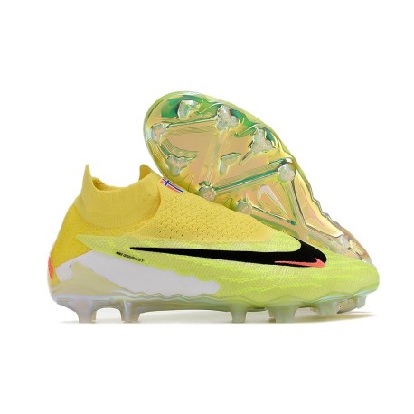 Scarpe Nike Phantom GX Elite DF FG Giallo Verde Nero