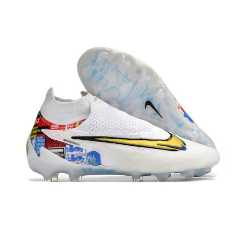 Scarpe Nike Phantom GX Elite DF FG Bianco Oro