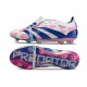 adidas Predator Elite Tongue FG Bianco Blu Rosa