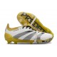 Scarpe adidas Predator 24 Elite FT FG Bianco Nero Core Oro Met