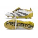 Scarpe adidas Predator 24 Elite FT FG Bianco Nero Core Oro Met