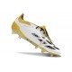 Scarpe adidas Predator 24 Elite FT FG Bianco Nero Core Oro Met