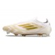 Adidas F50 Ellite Senza Lacci FG Ftwr Bianco Oro Met Ftwr Bianco