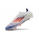 Adidas F50 Ellite Senza Lacci FG Ftwr Bianco Rosso Solare Blu Lucido