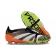 Scarpe adidas Predator 24 Elite FT FG Noir Blanc Arancio Verde