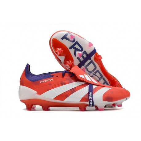 Scarpe adidas Predator 24 Elite FT FG Rosso Bianco