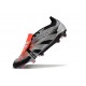 adidas Predator 24 Elite Tongue FG Nero Argento Rosso