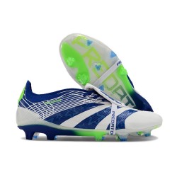 adidas Predator 24 Elite Tongue FG Bianco Blu Verde
