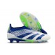adidas Predator Elite Senza Lacci FG Bianco Blu