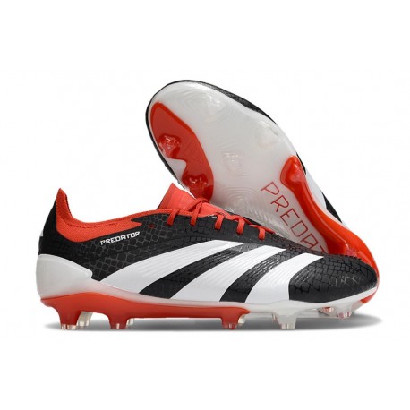Scarpe adidas Predator Elite FG Nero Bianco Rosso