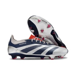 Scarpe adidas Predator Elite FG Argento Nero Rosso