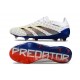 Scarpe adidas Predator Elite FG Bianco Grigio Rosso Blu