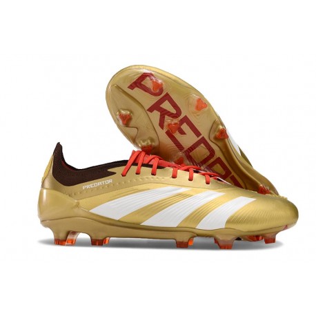 Scarpe adidas Predator Elite FG Oro Bianco Rosso