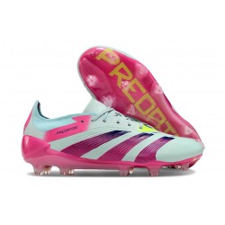 Scarpe adidas Predator Elite FG Almost Blu Lucid Rosa Semi Giallo Solare