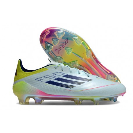 Nuove Scarpe Adidas F50 Ellite FG Blu Nero Giallo