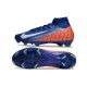 Nike Zoom Mercurial Superfly 10 Elite FG Blu Arancio Bianco