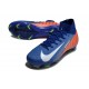 Nike Zoom Mercurial Superfly 10 Elite FG Blu Arancio Bianco