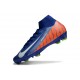 Nike Zoom Mercurial Superfly 10 Elite FG Blu Arancio Bianco