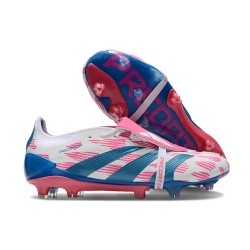 adidas Predator 24 Elite Tongue FG Ftwr Bianco Solar Blu Solar Rosa