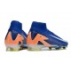 Scarpe Nike Mercurial Superfly X Elite FG Blu Bianco Arancio