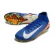 Scarpe Nike Mercurial Superfly X Elite FG Blu Bianco Arancio