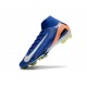 Scarpe Nike Mercurial Superfly X Elite FG Blu Bianco Arancio