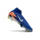 Scarpe Nike Mercurial Superfly X Elite FG Blu Bianco Arancio